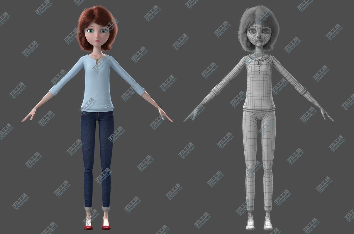 images/goods_img/202104093/3D model Cartoon Woman NoRig/3.jpg